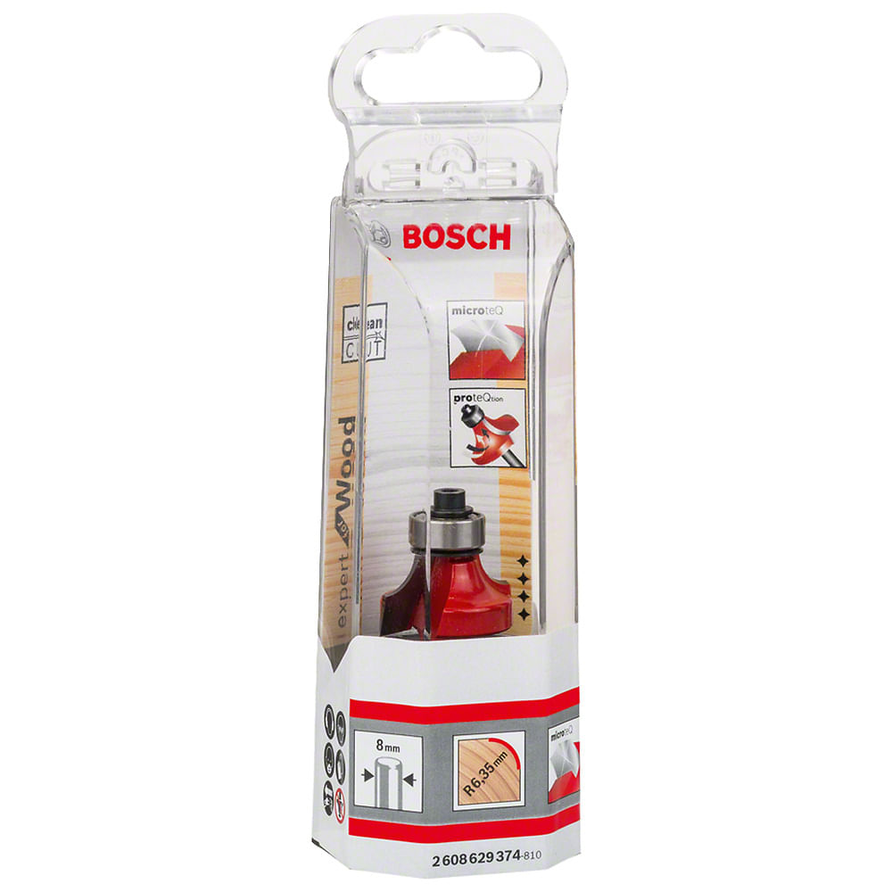 Fresa para Arredondamento Expert for Wood R6,35mm Haste 8mm Bosch 76350_0